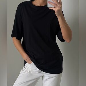Mango black oversized t-shirt